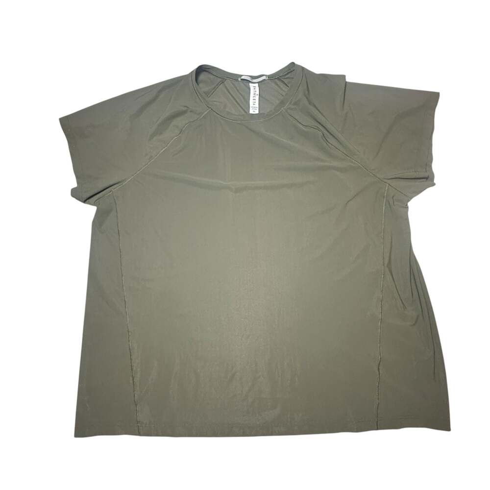 Athleta Green Athletic Workout Short Sleeve T-Shirt XL